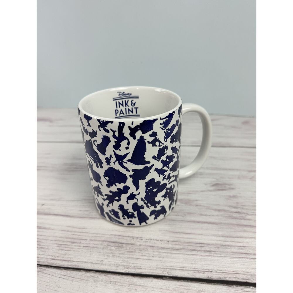 Disney Ink & Paint Color Changing Ceramic Coffee Mug Cup Character Silhouettes
